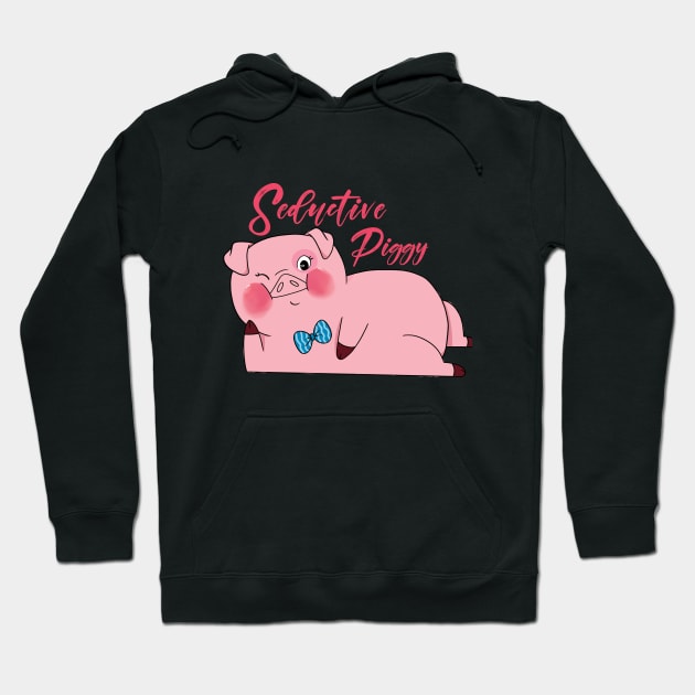 Seductive Piggy Hoodie by Mannu Ilustra